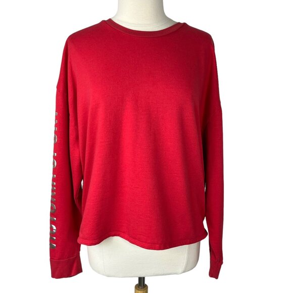 Victoria Sport Pull Over Sweatshirt Womens XL Red Activewear Workout - Picture 1 of 8